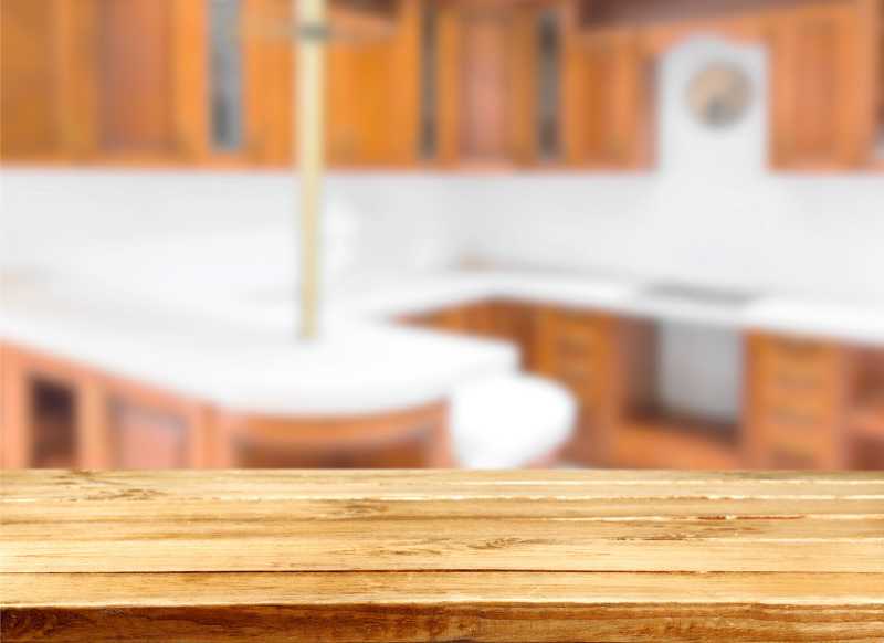 模糊的厨房背景