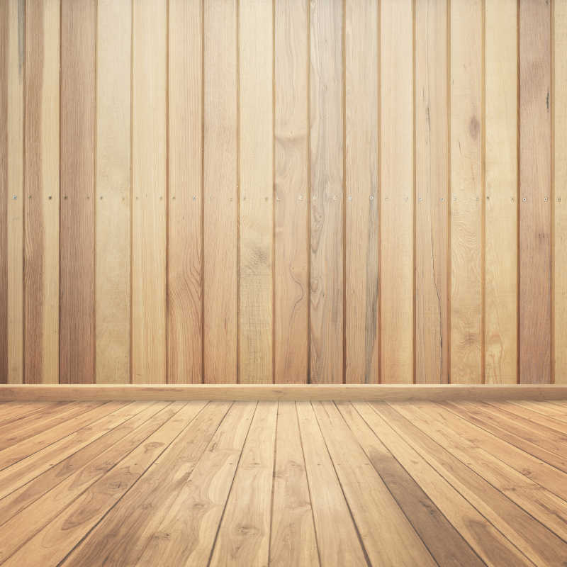 木地板和木墙相连接背景