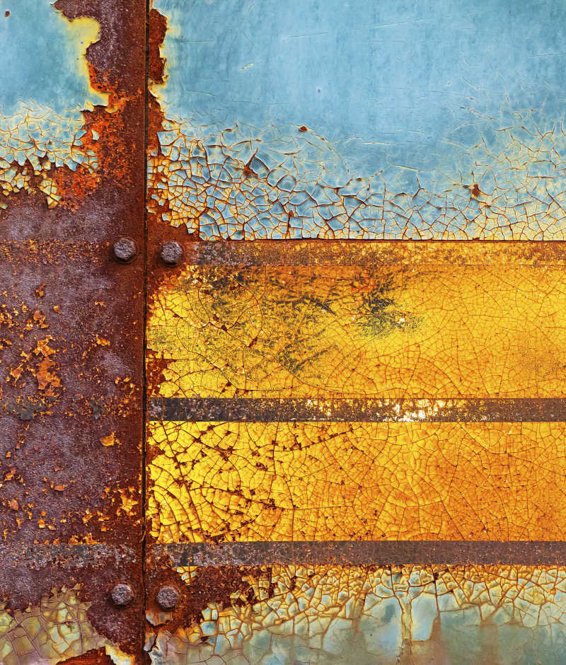 破损的金属铁皮纹理