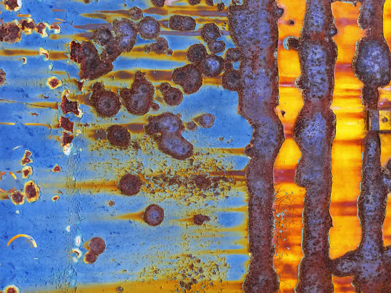 生锈的金属铁皮