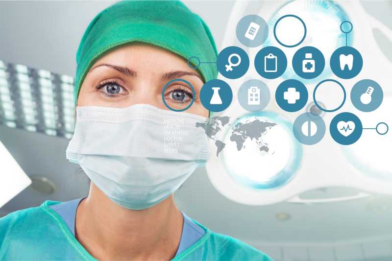 戴口罩的外科医生