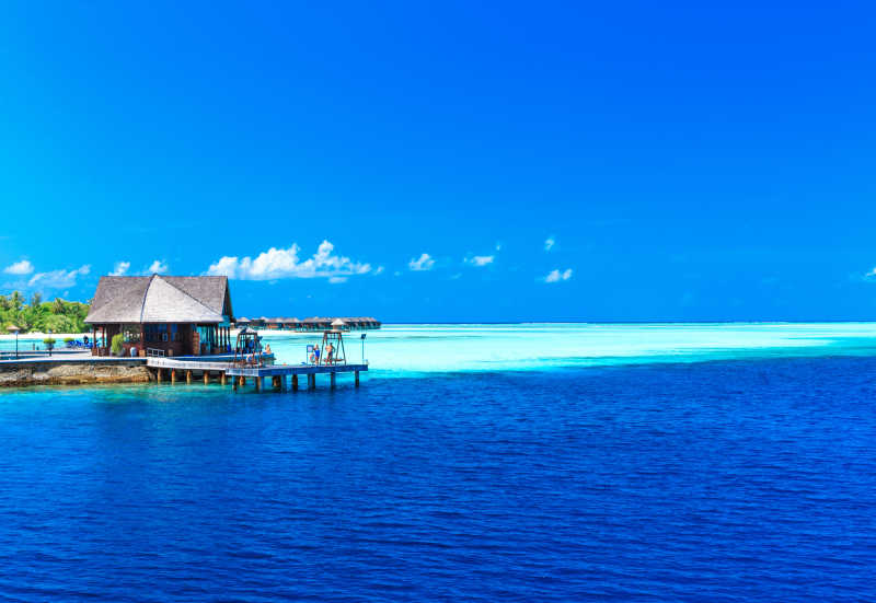 马尔代夫图片 海天一色的迷人的马尔代夫素材 高清图片 摄影照片 寻图免费打包下载