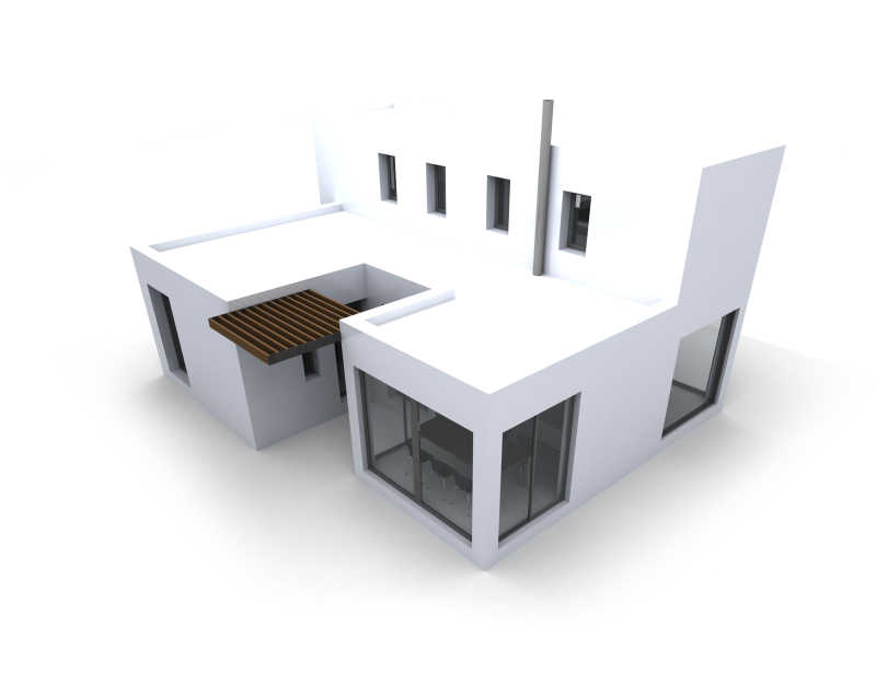 设计师设计的房屋立体模型