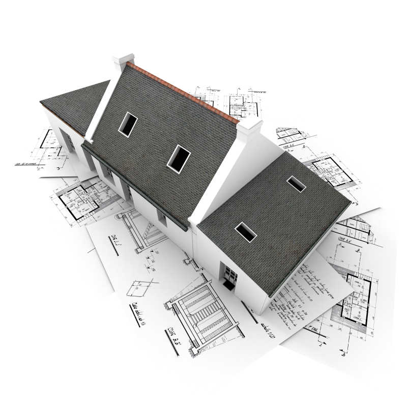 现代简约风格的建筑设计模型