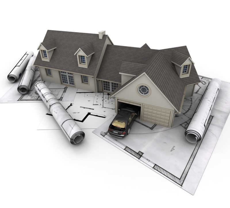 立体的房屋车库