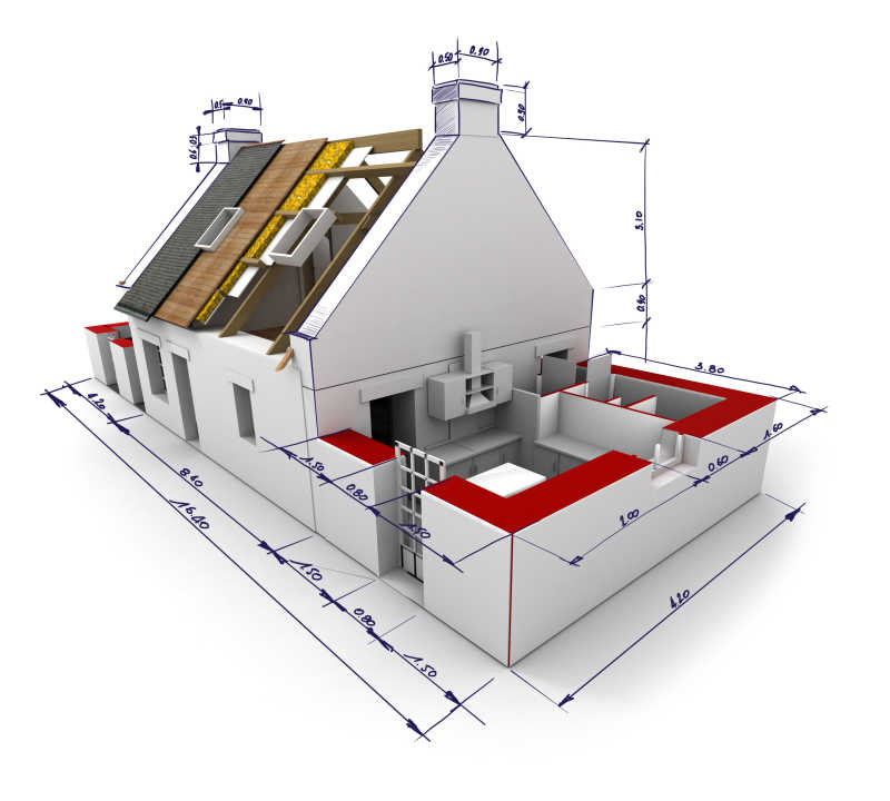 法国房子建筑模型