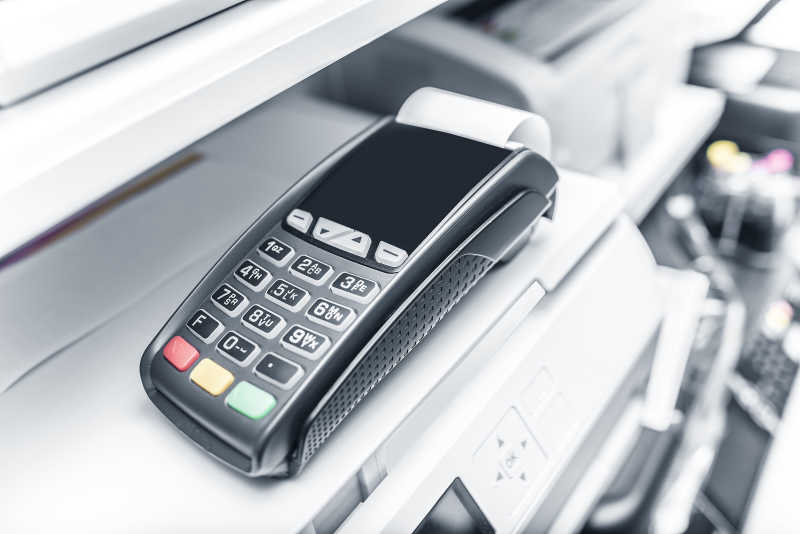 办公室内的银行终端