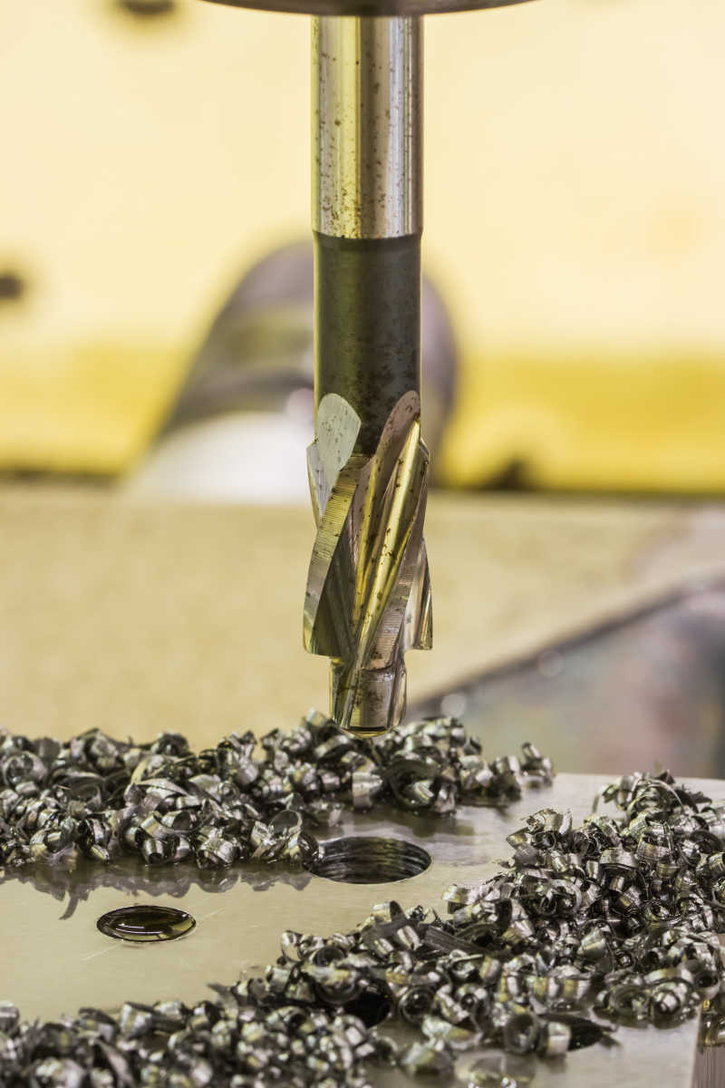 给金属打眼用的铣床铣头