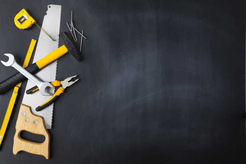 木工的修理工具套装