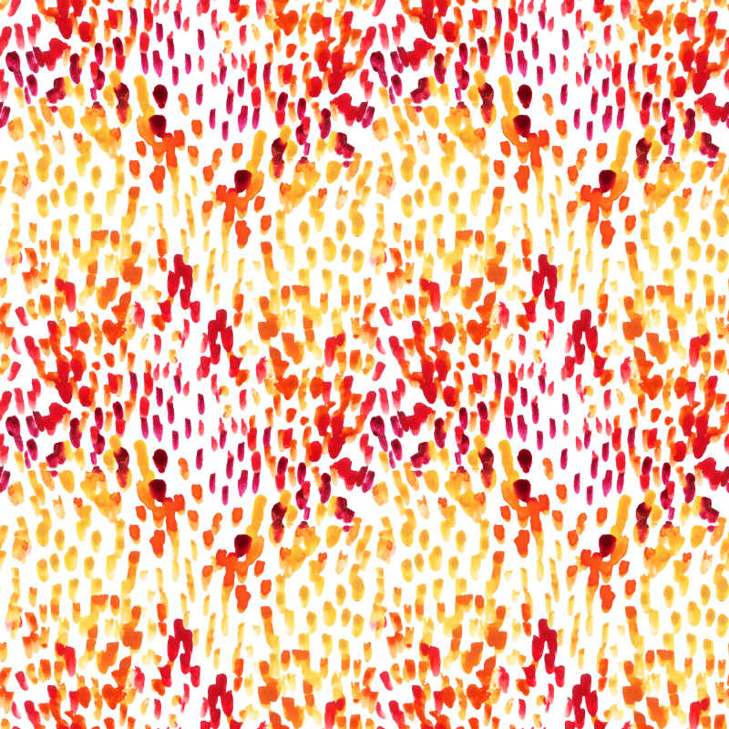 多彩的秋天水彩画