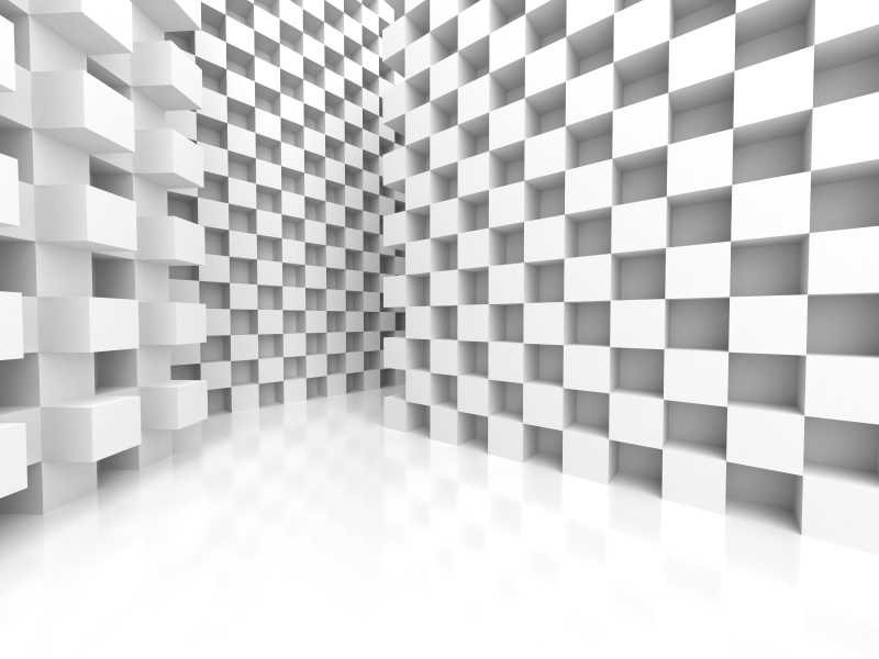 抽象3d立体建筑背景