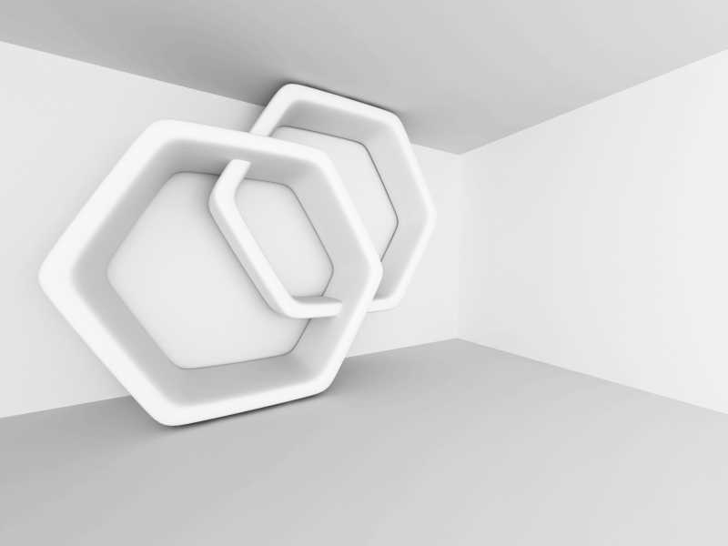 3d立体建筑现代室内装饰设计