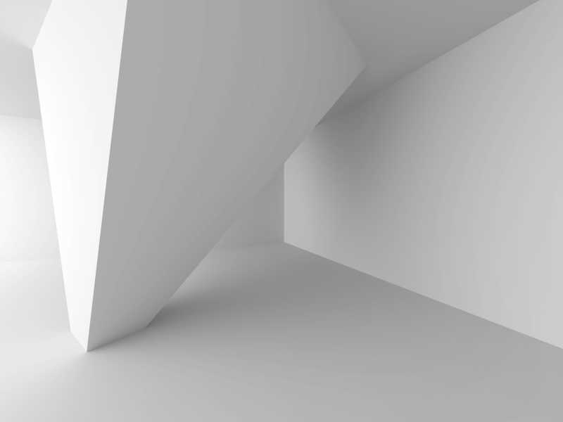 3d立体抽象现代建筑背景