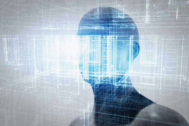 虚拟世界投影的人