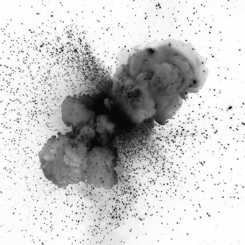 墨水掉入水里产生的类似爆炸效果