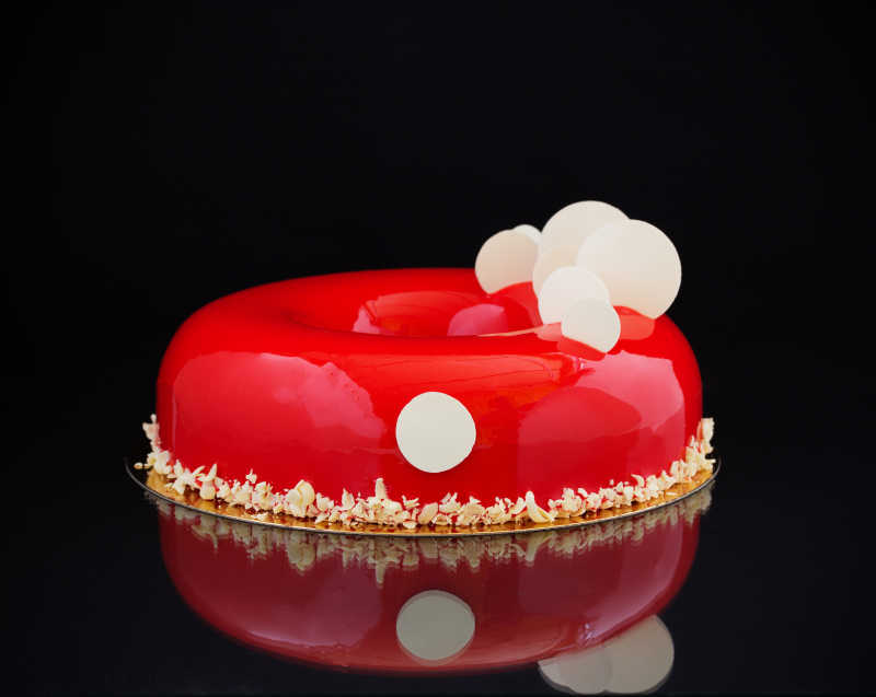 大红色蛋糕