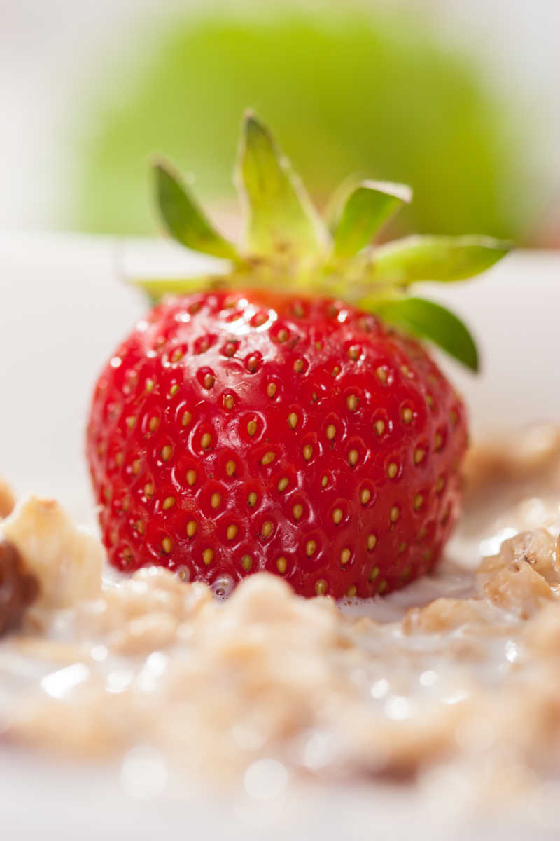 新鲜的草莓甜点