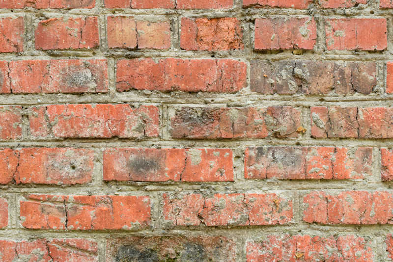 红色的砖墙作为背景