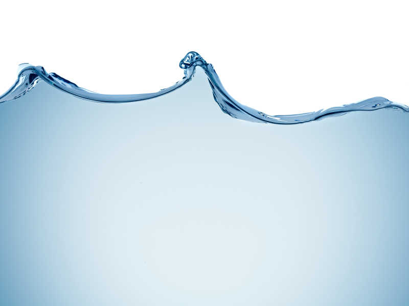 波动的蓝色水面