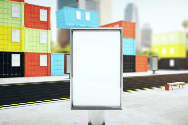 空白的海报模板