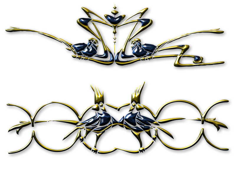 富有创意的金属边框