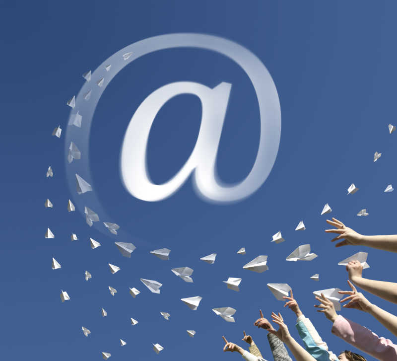 纸飞机作为符号电子邮件