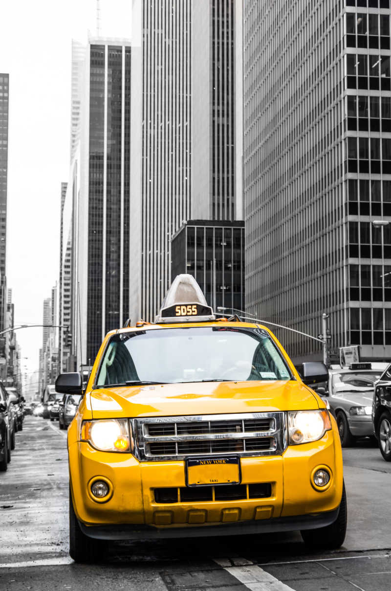 纽约的黄色出租车