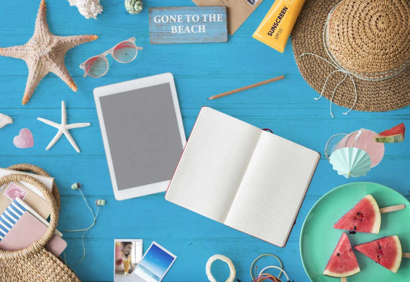 旅游假期放松海岸概念