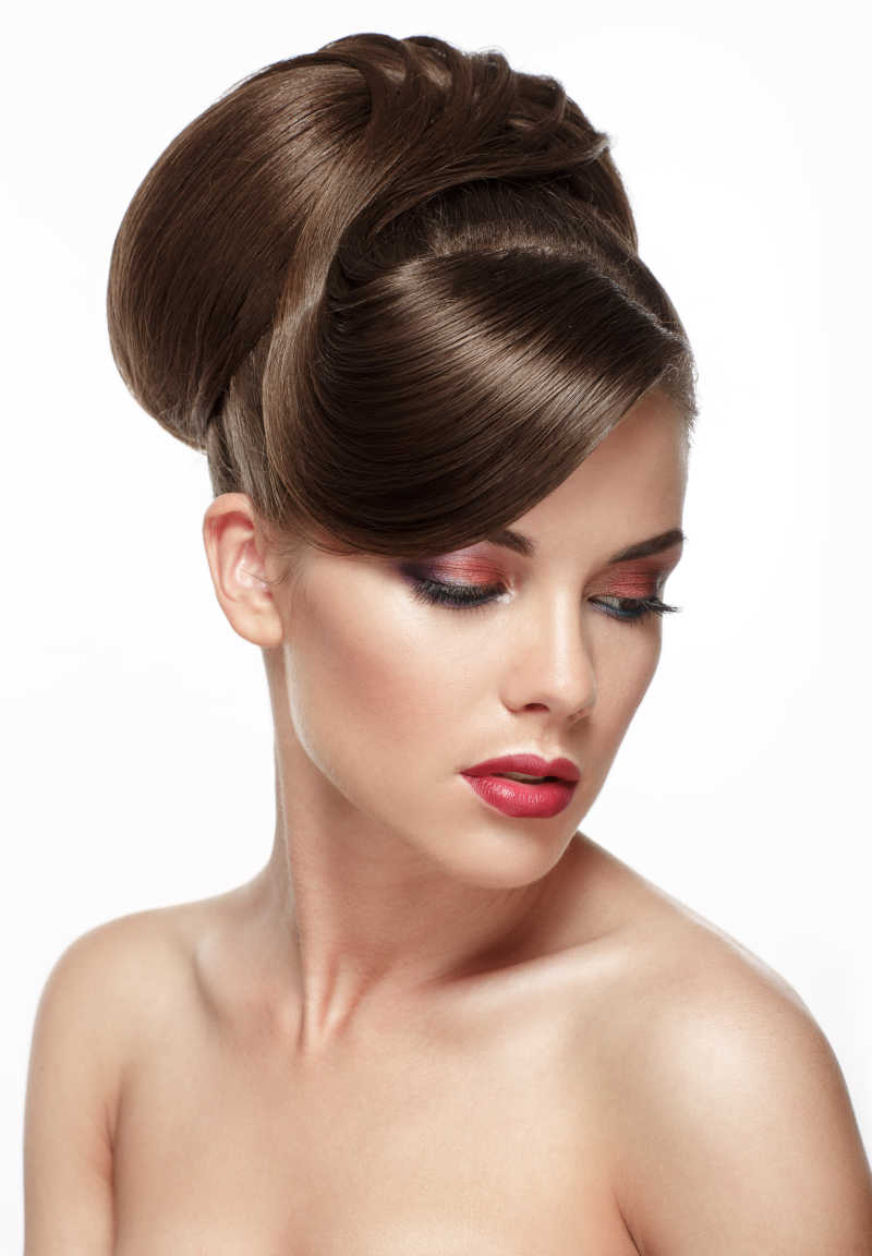 镜头下性感的金发美女模特