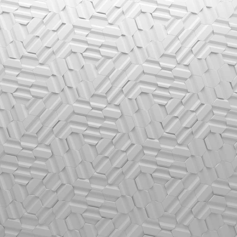 抽象的白色几何多边形背景