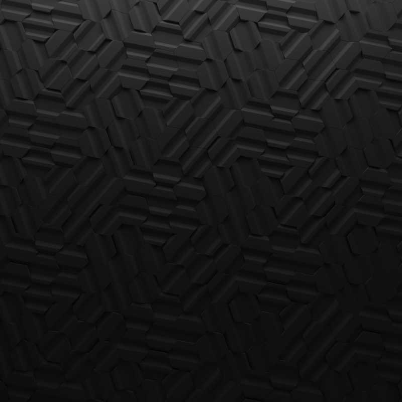立体的黑色抽象几何背景