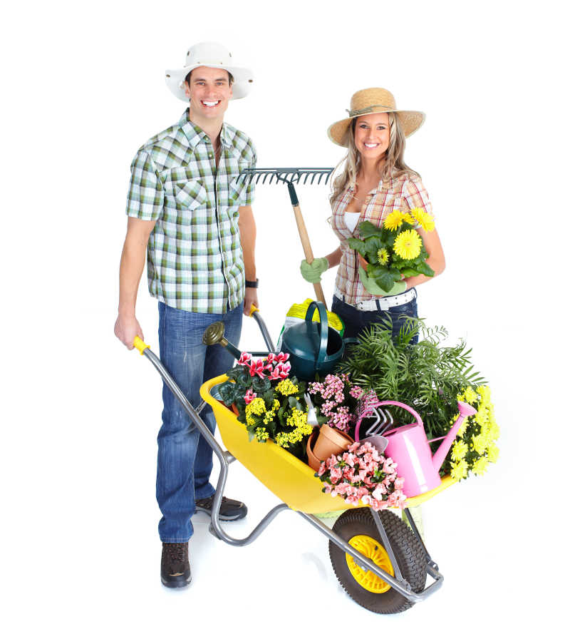 幸福的园丁夫妻