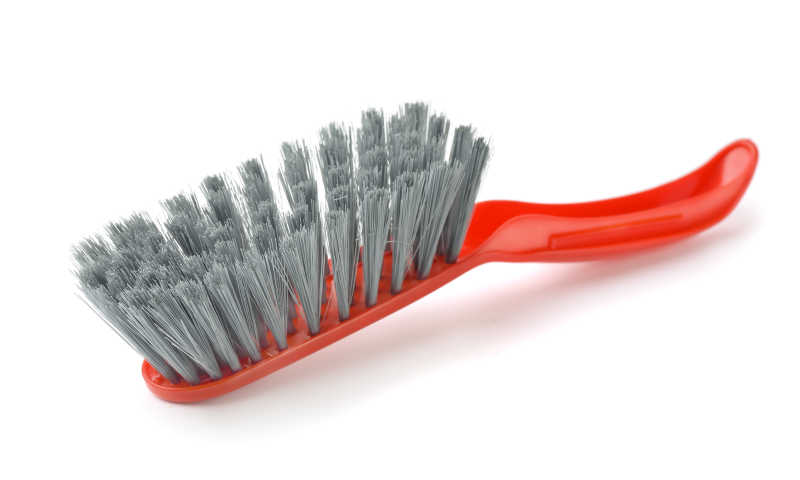 红色塑料清洁刷