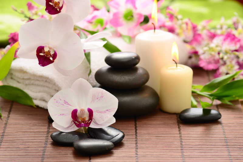 SPA馆里的护理用品