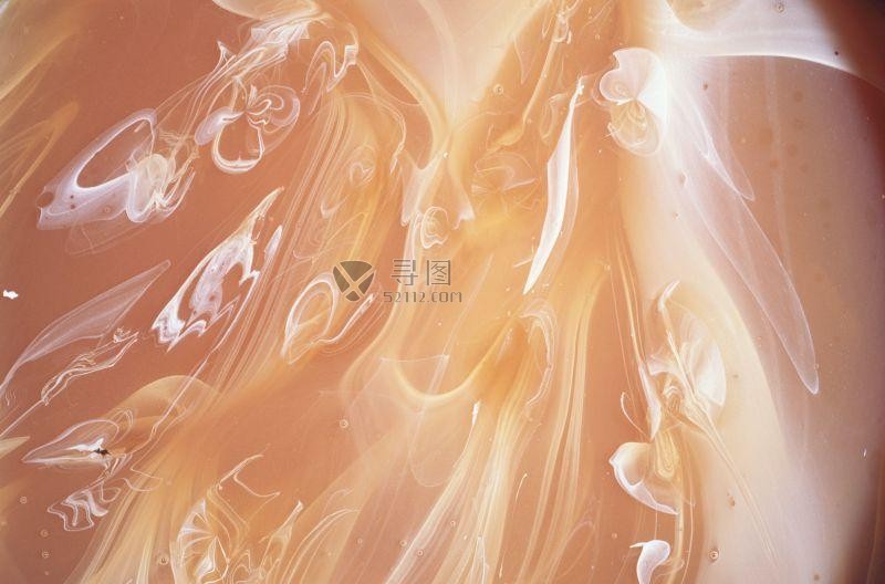 橙色背景的波浪混合纹理