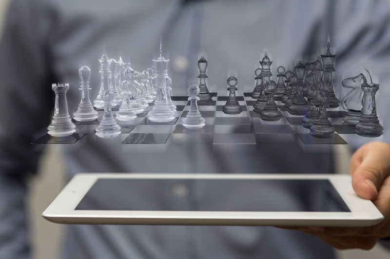 平板电脑上的国际象棋