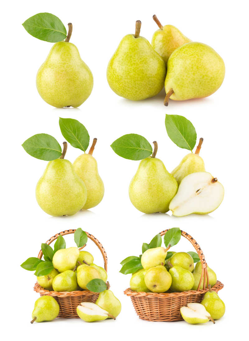 不同品种的梨子