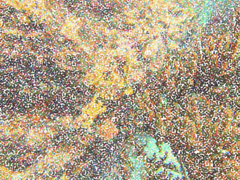 密集的彩色斑点纹理