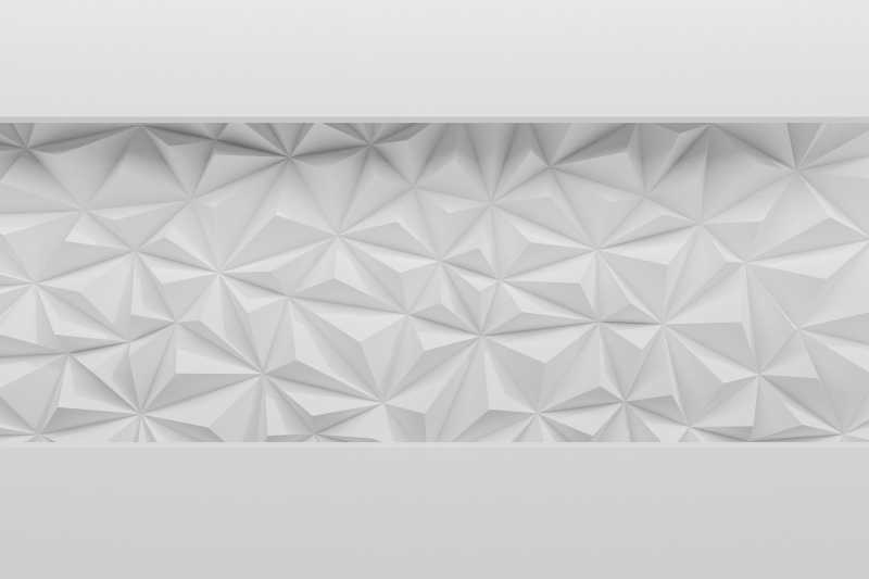 白色背景上的三角立体抽象纹理背景