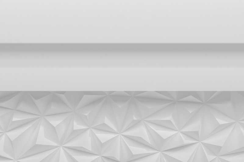 抽象的白色立体多边形背景