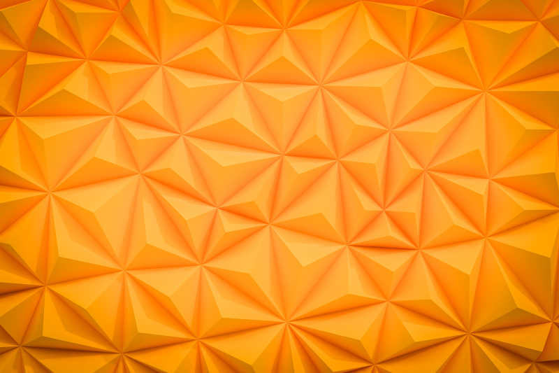橙色的多边形抽象纹理背景