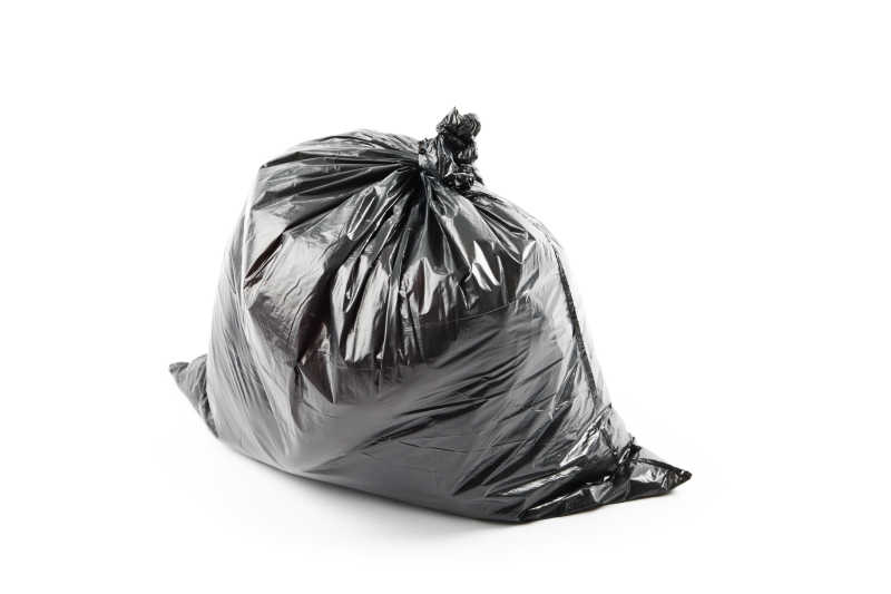 一个黑色垃圾袋