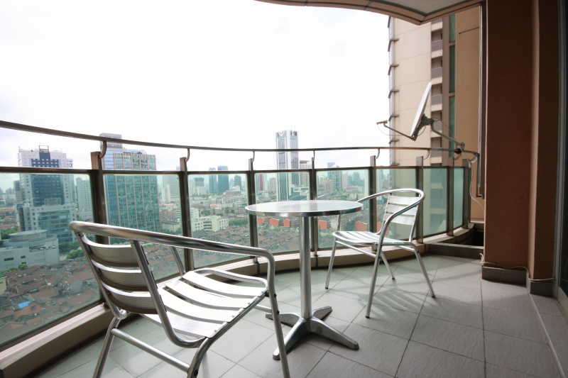 公寓的漂亮阳台