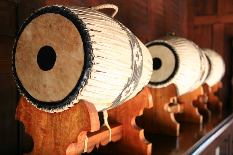 造型奇特的泰鼓