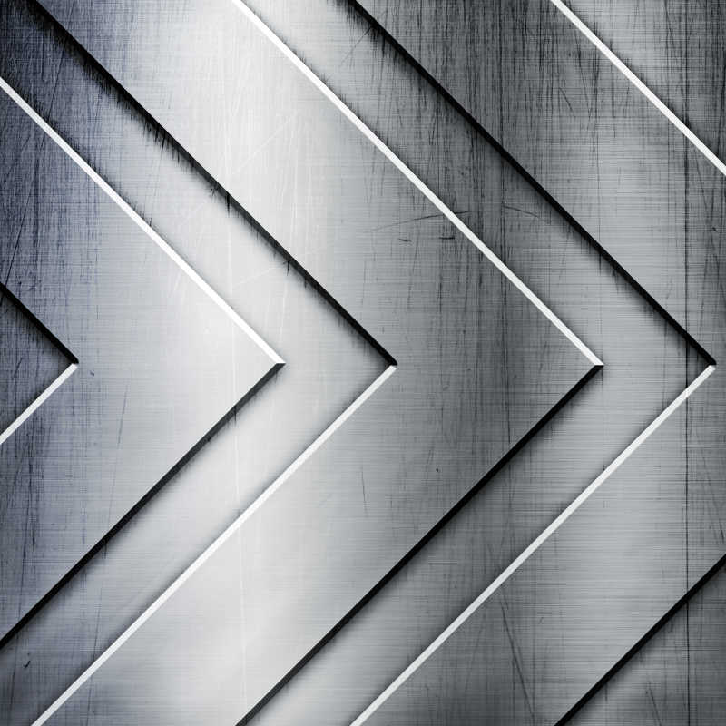 漂亮的金属组成打的箭头背景