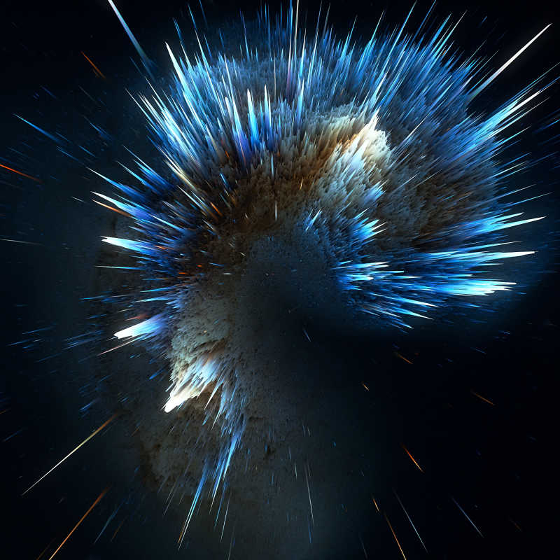 银河云大爆炸抽象的星体纹理