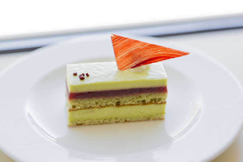 分层的美味甜点