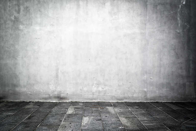 灰色的水泥墙壁