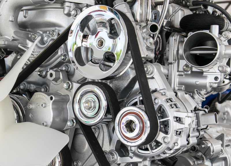 崭新的发动机齿轮