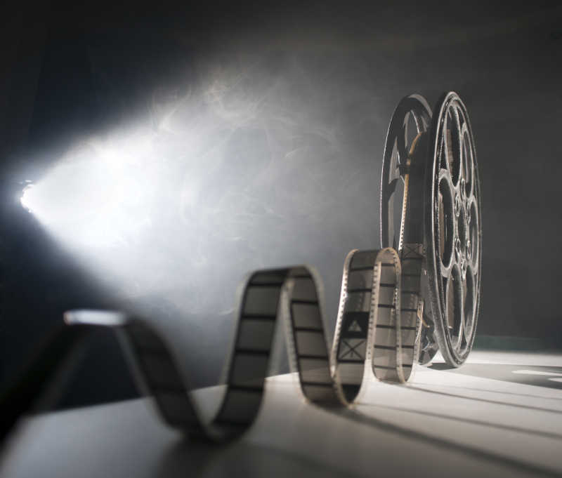 电影院的老式录像带